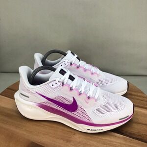 Nike Air Zoom Pegasus 41 White Purple Womens Running Shoes FD2723-103 Size 10
